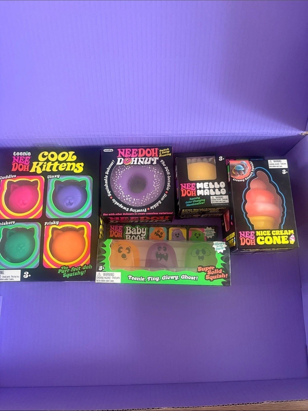 Everything pictured. Needoh lot all authentic, unopened. Fast safe ship.